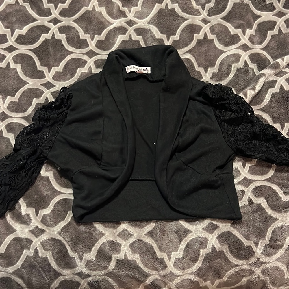 Black Mini Cardigan, Size M